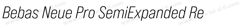 Bebas Neue Pro SemiExpanded Regular字体转换